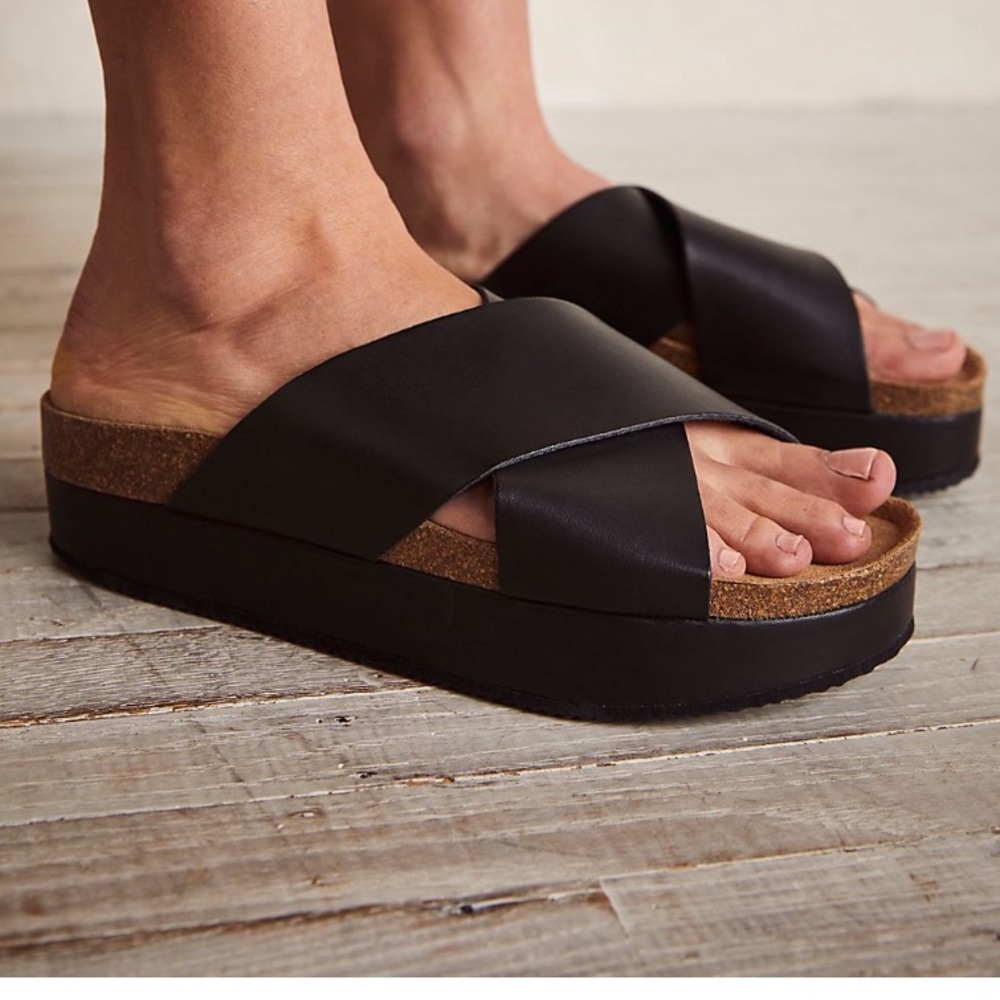 Sidelines Platform Sandal Free People 7.5 38